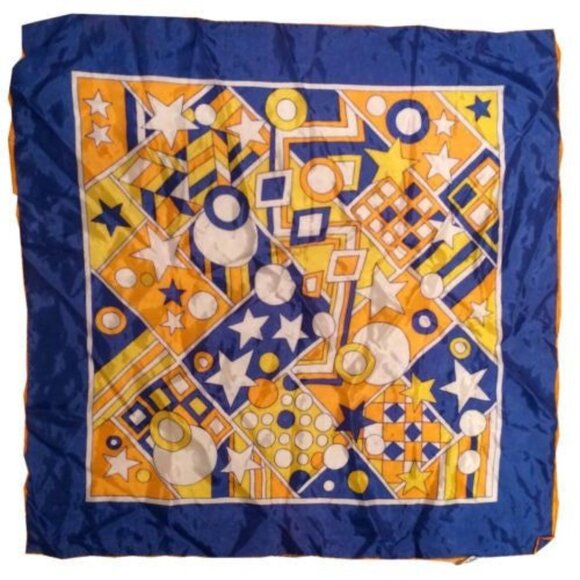 Vintage Burmel  Scarf Acetate Made in Japan - Picture 5 of 7